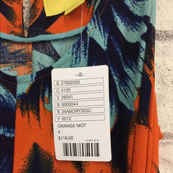 Anthropologie dress - "Orange Mot" - Picture 3 of 8